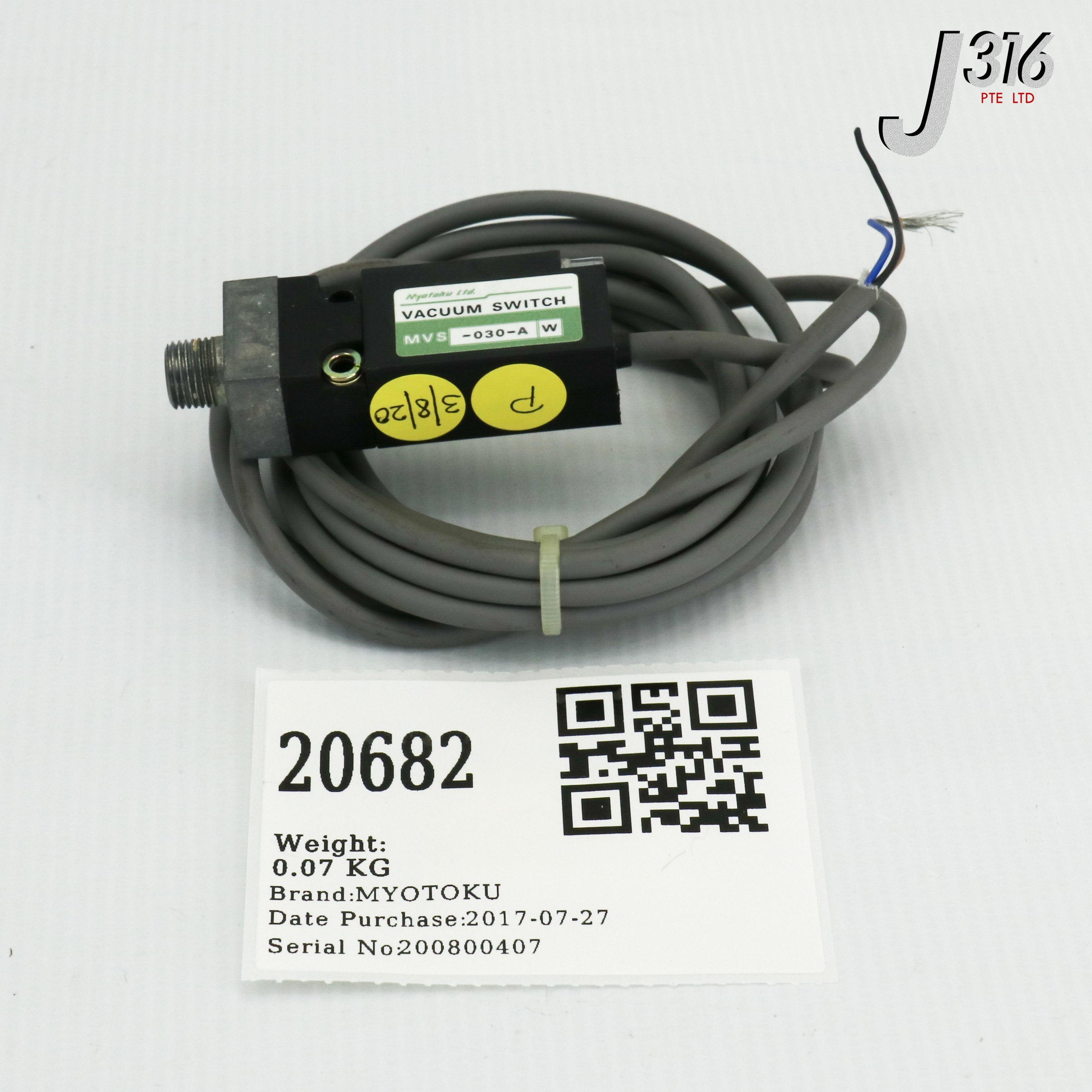 MVS-030 AB industrial vacuum switch detail