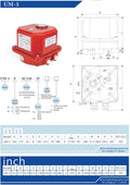 UNI-D UM-3 electric actuator for automated valves