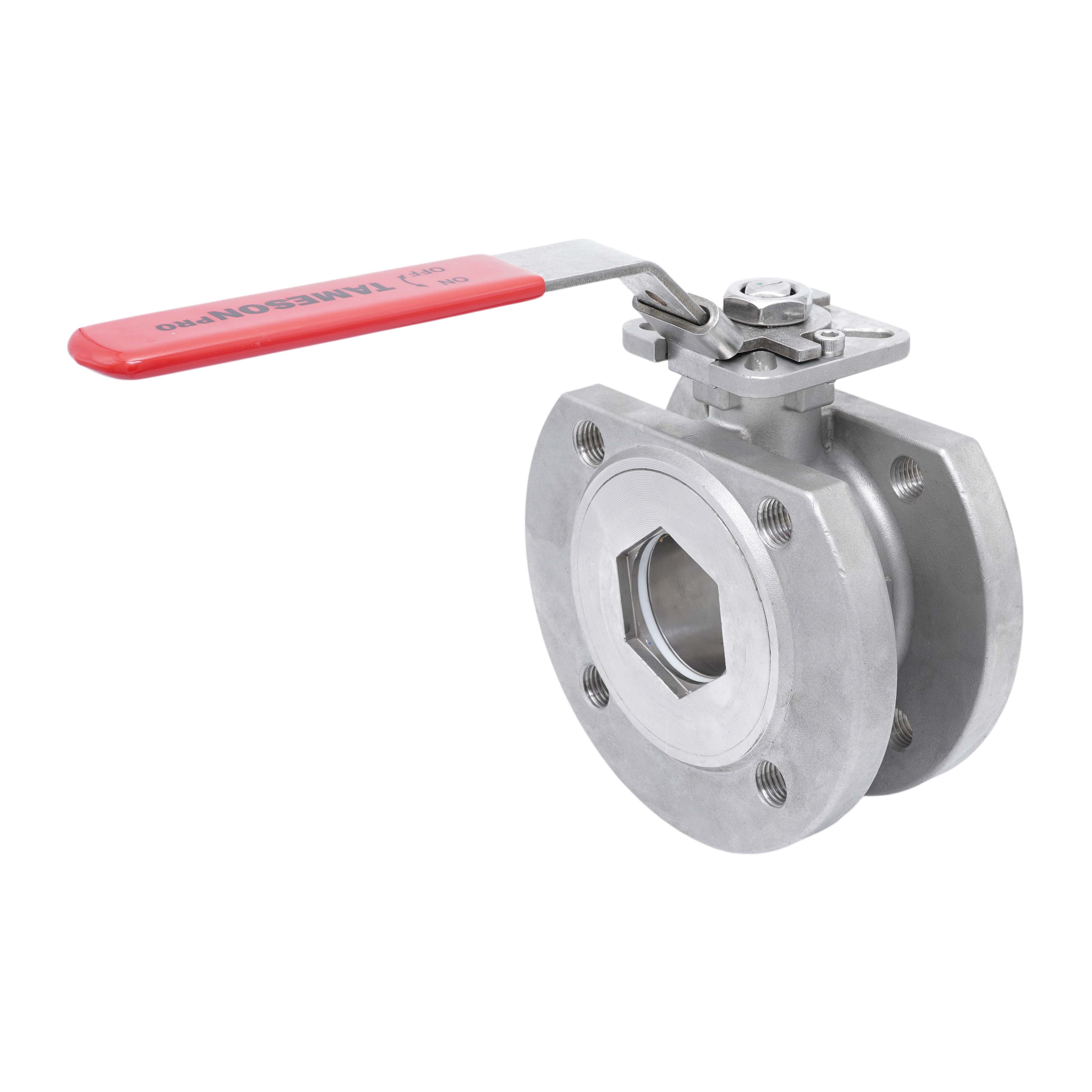Wafer flanged stainless steel ball valve | محبس كرة ويفر فلانش
