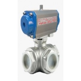 Ball Valve , 3 Way ,3" , Threaded 