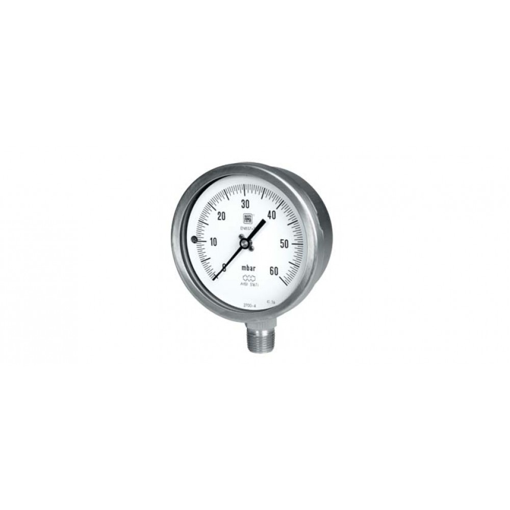Pressure gauge , Full Stainless steel , 4", 0 to 1 Bar Pressure gauge , Full Stainless steel , 4", 0 to 1 Bar