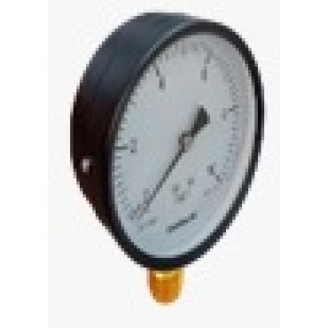 Pressure gauge , Metal with brass Connection , 2.5", 0 to 1000 Bar 